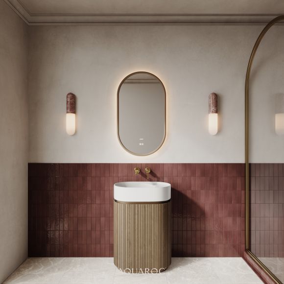 Camden Floor Standing Vanity Unit & Stone Basin 600mm -
